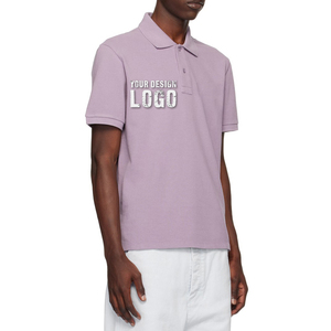 T-shirt décontracté d'été pour homme, col à revers, délavé, ample, respirant, sportif, vente en gros OEM, manches courtes, surdimensionné - Product Image 2