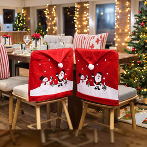 Vente en gros de housses de table et de chaises pour la décoration de Noël 2025, pour les fêtes et les dîners - Product Image 2