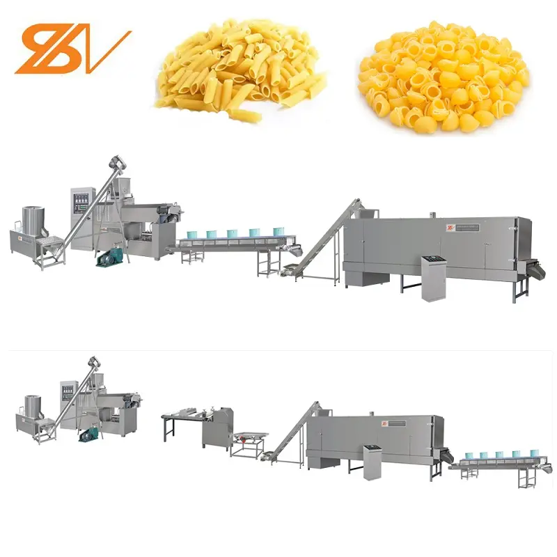 Industrial multi function noodles spaghetti macaroni Italian pasta extruder production line making machine