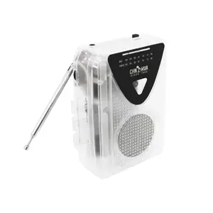 Lecteur de cassette personnalisé portable enregistreur de cassette transparent audio mp3 convertisseur baladeur lecteur mini baladeur rose