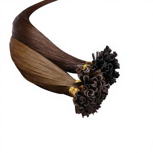 Extensiones de Cabello Humano Virgen Remy Ruso al por Mayor, Ondulado Natural, Doble Trama, Puntas Rectas en U, Puntas Planas, Hechas a Máquina, 50g, Todo Tipo - Product Image 1