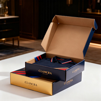 Boîte d'expédition en carton ondulé personnalisée pour t-shirts et vêtements |   Emballage en carton recyclable avec laminage mat - Fabrication en usine