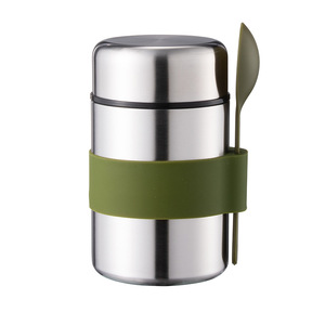 Stainless Steel Vacuum Insulated Food Jar Double Layer With Spoon Lightweight For Outdoor Use - Product Image 4