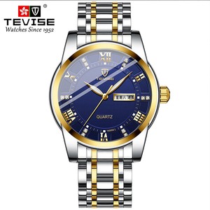 TEVISE T9005S นาฬิกาควอทซ์สุดหรูสำหรับผู้ชาย ดีไซน์คลาสสิก แสดงวันในสัปดาห์ แสดงวันที่อัตโนมัติ เข็มเรืองแสง กันน้ำ - Product Image 2