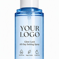 Spray Fixateur de Maquillage Marque Blanche Logo Personnalisé 80ml – Petit Flacon Bleu – Brume Ultra-Fine Longue Durée Anti-Bavures