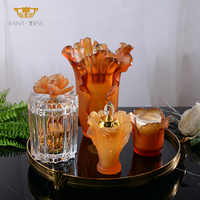 Ensemble de rangement Transparent de luxe pour thé et café, contenant en verre pour bonbons au chocolat, pot pour Bakhoor