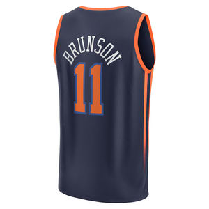 Vêtements pour hommes de <span class=keywords><strong>New</strong></span> York # Maillot de basket-ball Jalen Brunson - Édition City - Broderie des logos - Respirant - Product Image 4