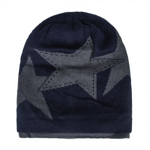 Luxury Unisex Running Spandex/Cotton Jacquard Knitted Breathable <b>Waterproof</b> Sequin Embroidery Winter Designer High <b>Beanie</b> - Product Image 4