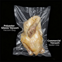Sacs sous vide biodégradables 80x110 cm, en PE à motif embossé. Personnalisables et thermoscellables pour emballage alimentaire.