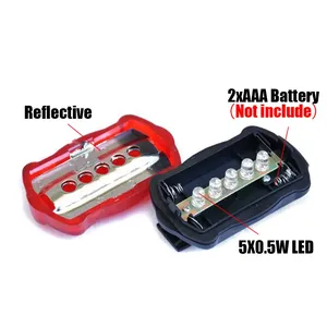 Không thấm nước xe đạp an toàn ánh sáng phía sau phía trước xe đạp đèn đuôi với pin nhấp nháy ánh sáng xe đạp phụ kiện làm bằng nhựa - Product Image 4