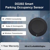 Système de stationnement intelligent LoRaWAN à vente chaude, capteur radar sans fil géomagnétique pour la communication et la mise en réseau des parkings