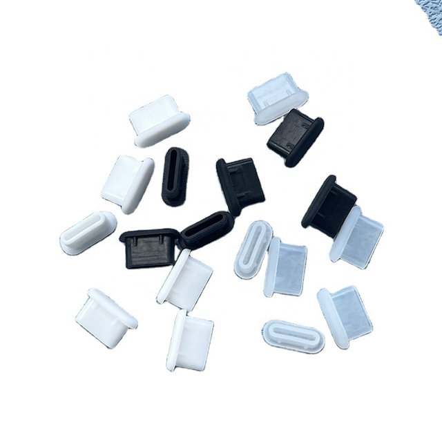 ELEHK Protector Micro USB Covers USB Type C Female Port PE Dust Cover Dust Plug Anti Dust Cover for Computer Cell Phone