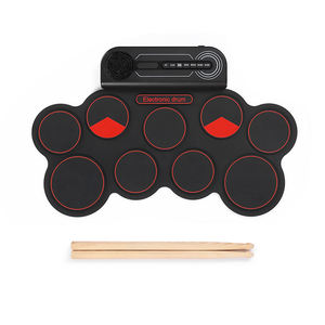 Pequeños juguetes musicales digitales plegables para niños, regalos para Navidad, 9 almohadillas, tambor eléctrico - Product Image 2