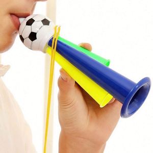 Vuvuzela en plastique personnalisée, corne de fête rétro, jouets portables, petits cadeaux, accessoires de supporter de football, pour fans de sport et concerts - Product Image 3