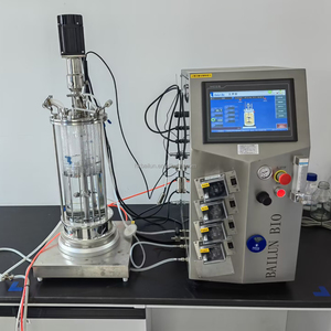Bioréacteur à biofilm agité contrôlé par PLC Bailun, échelle de laboratoire, capacité de 3 L, pompe de fermentation automatique, moteur à roulement - Product Image 2