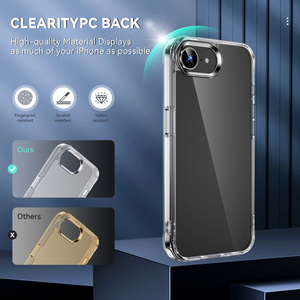 Kho New TPU Acrylic trường hợp điện thoại cho Iphone 16e trong suốt rõ ràng chống vàng điện thoại di động Trường hợp đối với iPhone 16 15 14 13 12 - Product Image 4