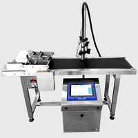 Nueva Impresora de Inyección de Tinta Automática para Codificación por Lotes, Codificador de Tinta Solvente CIJ para Huevos, Botellas, Cables con Impresión Continua
