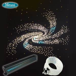 Système d'éclairage à <span class=keywords><strong>fibre</strong></span> <span class=keywords><strong>optique</strong></span> Mayki RVB avec application de prise de vue Rotation dynamique 32 ports ciel <span class=keywords><strong>étoilé</strong></span> à <span class=keywords><strong>fibre</strong></span> <span class=keywords><strong>optique</strong></span> - Product Image 1