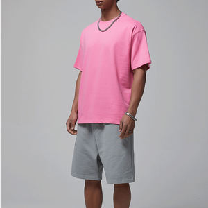 Custom <b>Plain</b> Heavyweight T-shirt Luxury <b>Tshirt</b> Print logo Mock Neck Blank T Shirt Oversize Men's T-shirt for Men - Product Image 3