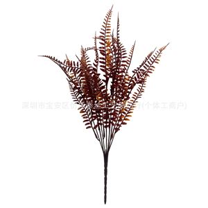 Fougères artificielles imitation Sentai, bouquet d'herbe persane à 7 branches, plante décorative moderne en plastique pour extérieur - Product Image 4