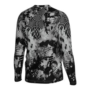 Chemises de pêche bleues pour hommes en polyester UPF 50, design professionnel - Product Image 2