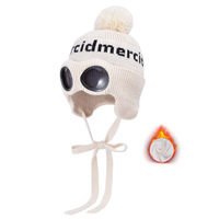FF3070 orejeras invierno cálido gorro de punto ruso Ushanka trampero sombrero esquí nieve cráneo gorra Pom Goggle gorro de punto gorros