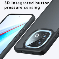 Coque de téléphone portable antichoc en métal magnétique à clip élastique, design sportif, pour vivo IQOO 13 5G 6.82'', en acrylique PC transparent givré
