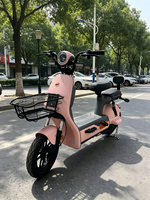 Vente directe d'usine, vélo électrique fabriqué en Chine, cadre en acier à haute teneur en carbone, batterie au plomb-acide 48V, autonomie de 55-65 km, scooter de ville pour adultes, moto