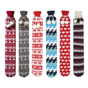 Botol Air Panas Panjang Multifungsi dengan Penutup Super Lembut Termoterapi 2L Karet Alami Murni - Product Image 3