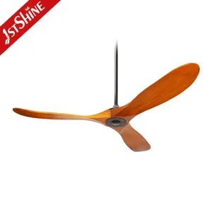 1stshine Ceiling Fan Library Silent Wooden Blade Remote Ceiling Fan Without Lights
