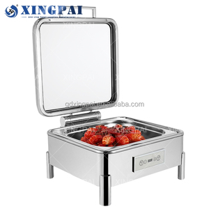 XINGPAI Fournitures hôtelières Réchaud électrique en acier inoxydable 201 avec contrôle de température, ensemble de réchauds pour buffet et <span class=keywords><strong>traiteur</strong></span> - Product Image 2