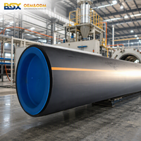 Tuyau de gaz HDPE PE100 SDR11 20-630 mm PN16, tube en polyéthylène pour gaz naturel souterrain, pour l'alimentation en GPL