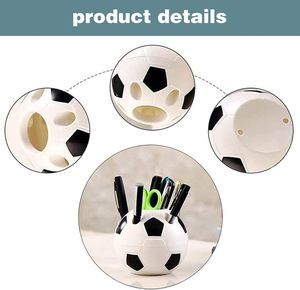 Porte-stylos en plastique en forme de ballon de football, pot de papeterie de bureau pour étudiants, fournitures de bureau, cadeau promotionnel, vente en gros - Product Image 6