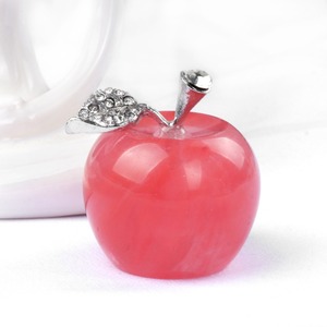 Estatua de Manzana de Piedra Natural de 30 mm, Cristal Curativo, Figura Decorativa, Piedra de Bolsillo, Artesanía de Frutas, Adorno para el Hogar, Decoración de Bodas - Product Image 6