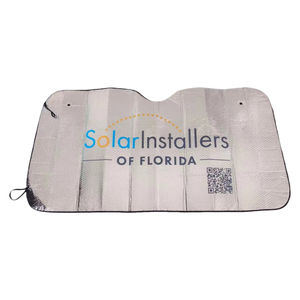 Vente chaude Pare-soleil de voiture à bulles imprimé personnalisé avec impression de logo Pare-soleil de voiture avec carton de logo personnalisé - Product Image 1