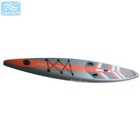 Planche de paddle gonflable portable de 4,3 m avec système de aileron coulissant et kit de réparation pour toutes les utilisations, idéale pour la rivière, Lumark, logo personnalisé