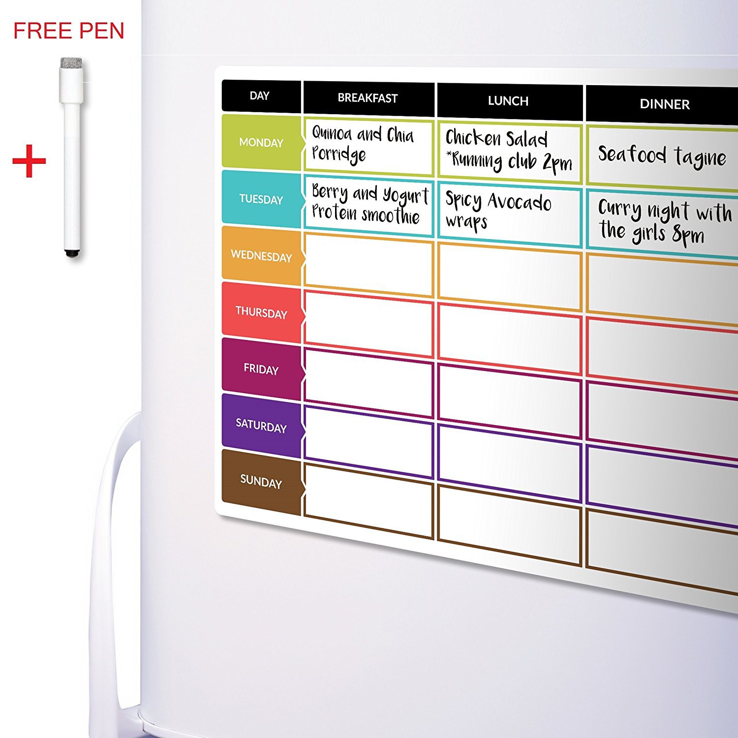2022 Новое поступление настольная Магнитная белая доска сухой стирать холодильник магнитная белая доска календарь
