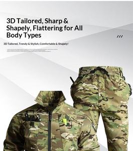 Completo da Lavoro Estivo in Poliestere Traspirante ad Asciugatura Rapida, Resistente agli Strappi e all'Abrasione, Mimetico per <span class=keywords><strong>Uomo</strong></span>, per Esterni, Fabbriche e Officine - Product Image 6