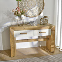 Meuble d'appoint rustique rétro personnalisable INNOVA, fait main, en MDF, style farmhouse, pour salon, entrée, rangement, meubles de maison