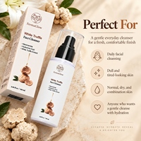 Gel Nettoyant Visage Doux Purifiant en Profondeur Hydratant Éclaircissant à la Niacinamide et à l'Acide Hyaluronique à la Truffe Blanche Fermentée