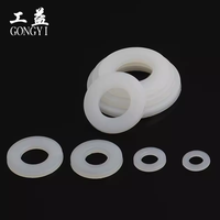 Vente chaude joint plat Nylon joint en plastique isolant en plastique rond plus joint plat blanc PLA