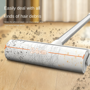 Thân Thiện Với Môi Dog Tóc <span class=keywords><strong>Remover</strong></span> Lint Gắn bó Con Lăn Với Mở rộng Rod Bụi Bìa Tấm Nhựa Cho Quần Áo - Product Image 2