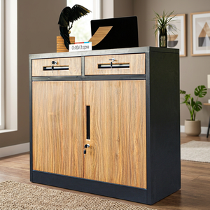 Customized <b>Lockable</b> Adjustable Modern Metal Turntable Steel <b>Cabinet</b> for Industrial Heavy-duty File Storage - Product Image 3