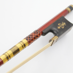 Professional Performance Grade Red Sandalwood Lightweight Violin Bow <strong>Model</strong> 05 <strong>Ebony</strong> Inlaid White Copper Flowers Jiangsu - Product Image 5