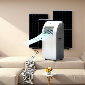 Climatiseur solaire portable DC48V 9000Btu, alimentation directe par énergie solaire avec télécommande - Product Image 4