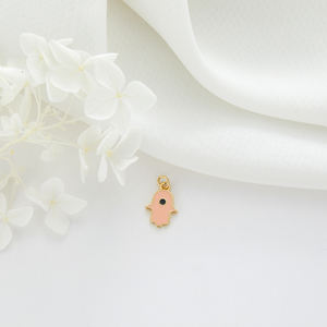 Vendita calda 14K oro placcato ciondolo <span class=keywords><strong>Fatima</strong></span> fai da te all'ingrosso smalto malocchio <span class=keywords><strong>Hamsa</strong></span> mano di <span class=keywords><strong>Fatima</strong></span> Charms per la creazione di gioielli accessori - Product Image 4