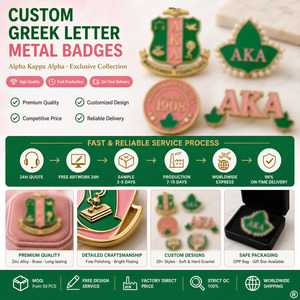 Pins de metal esmaltados elegantes y delicados, personalizados, con escudo de la <span class=keywords><strong>Sociedad</strong></span> Griega, en rosa, verde y perla, de latón chapado en oro y esmalte suave. - Product Image 5