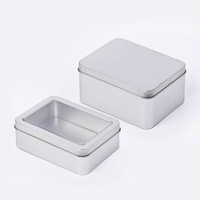 Boîte en fer blanc rectangulaire à finition mate de qualité alimentaire en stock - Étui personnalisable pour cartes de Mahjong et jeux de société