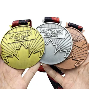 Factory Free Design Logo Promotional Making Wrestling Medals