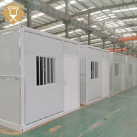 Maison préfabriquée pliable en conteneur de 20 pieds, à faible coût, isolée, insonorisée, modulaire, vente directe, bureau préfabriqué pour l'extérieur